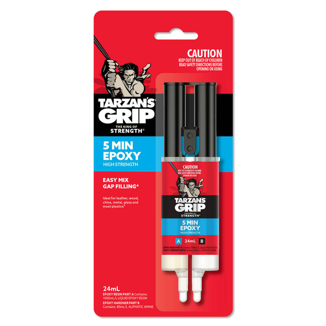 Packshot of Tarzan’s Grip Fast-Set 5 Minute Epoxy Adhesive 24 mL