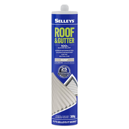 Selleys Roof & Gutter Silicone Sealant UV & Weather Resistant 310g