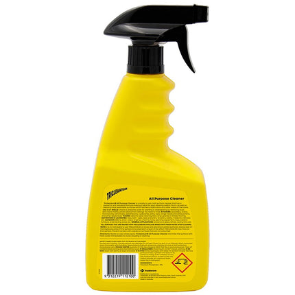 Tricleanium All Purpose Cleaner 750ml, back label with directions for use