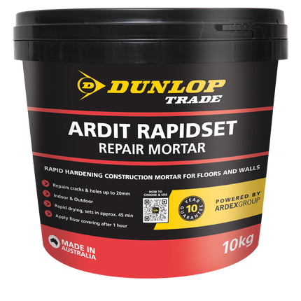 Dunlop Ardit Rapidset Repair Mortar 10kg bag