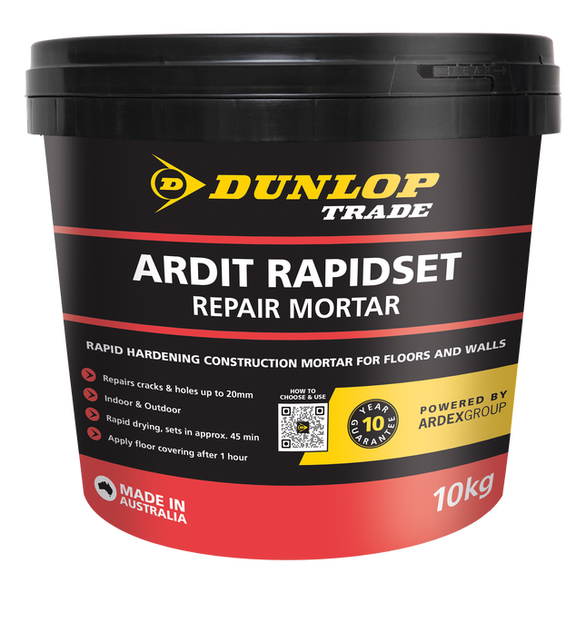 Dunlop Ardit Rapidset Repair Mortar 10kg bag