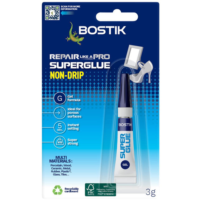 Bostik Super Glue Gel Precision Bond 3g