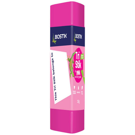 Bostik Tri Stik Triangular Glue Stick 25g [Pink]