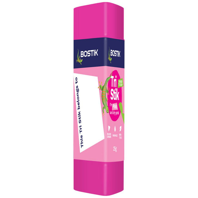 Bostik Tri Stik Triangular Glue Stick 25g [Pink]