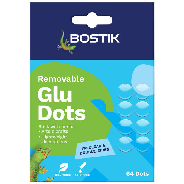Bostik Removable Glu Dots for Clean, Instant Sticking 64 Pack