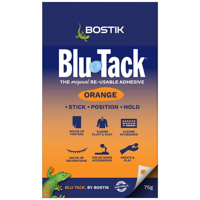 Bostik Blu Tack Reusable Adhesive 75g [Orange]