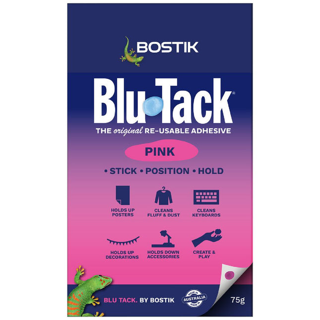 Bostik Blu Tack Reusable Adhesive 75g [Pink]