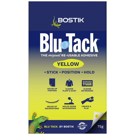Bostik Blu Tack Reusable Adhesive 75g [Yellow]