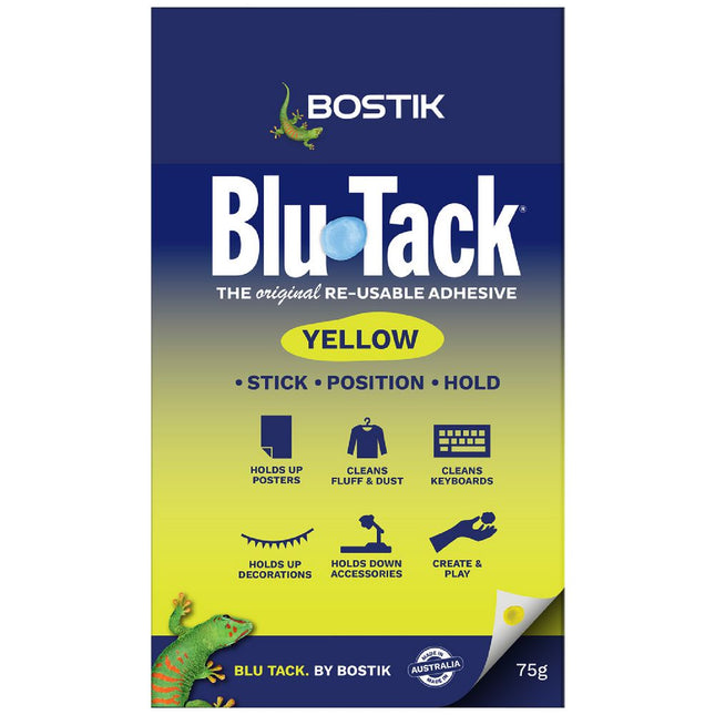 Bostik Blu Tack Reusable Adhesive 75g [Yellow]