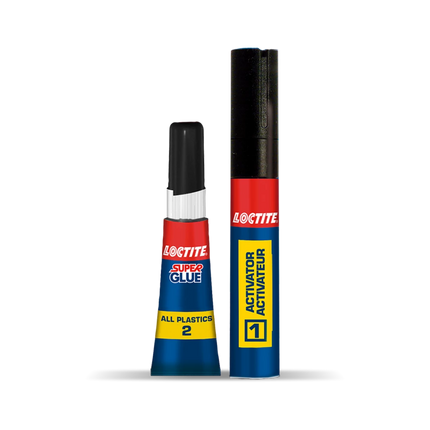 LOCTITE Super Glue All Plastics Clear – 2 g + 4 ml Kit