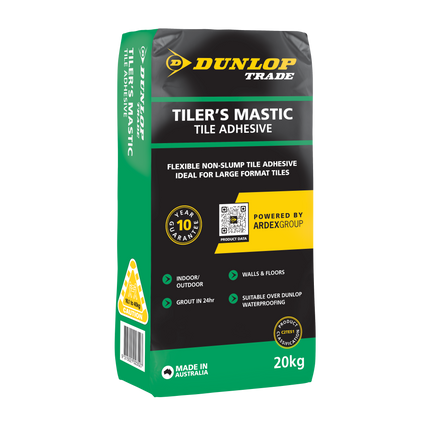 Dunlop Tiler's Mastic Tile Adhesive 20kg bag