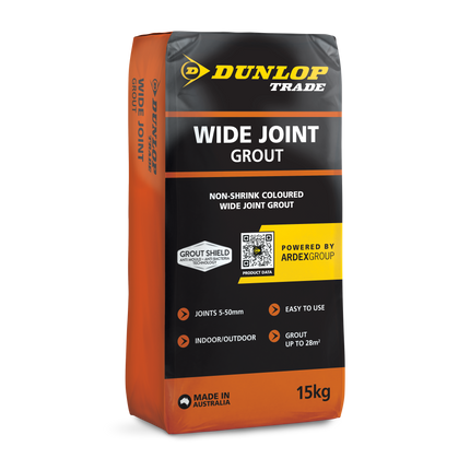 Dunlop Wide Joint Grout Mid Grey 15kg bag