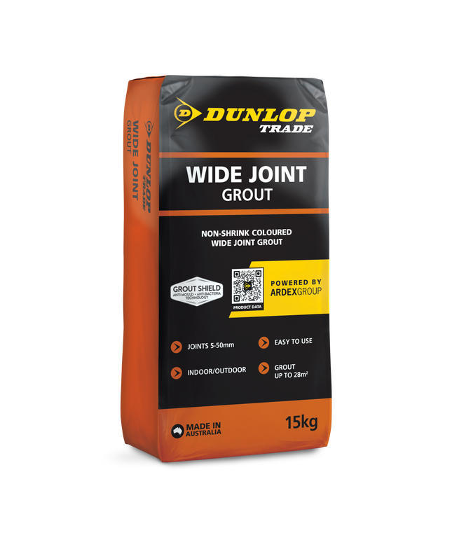Dunlop Wide Joint Grout Mid Grey 15kg bag