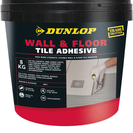 Dunlop Wall & Floor Tile Adhesive 8kg pail