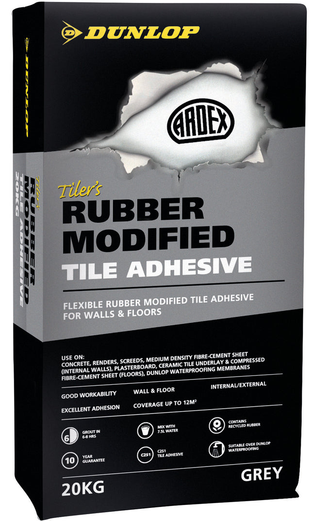 Dunlop Tiler's Rubber Modified Tile Adhesive 20kg bag