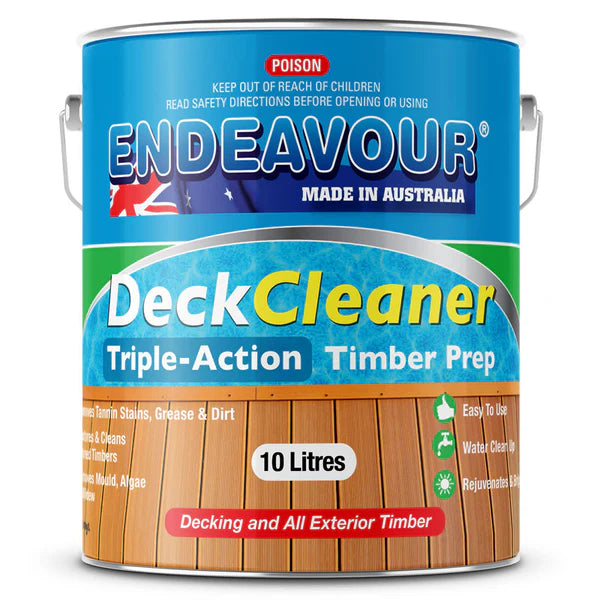 Prep Endeavour QuickDeck Water Based Decking Oil Fast Drying Low VOC 10L
