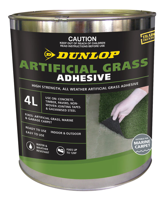 Dunlop Artificial Grass Adhesive 4L can