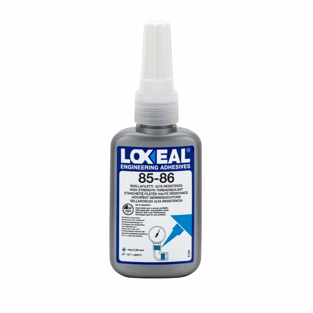 Packshot of Loxeal 85-86 Thread Sealant High Temperature Anaerobic Adhesive 50ml