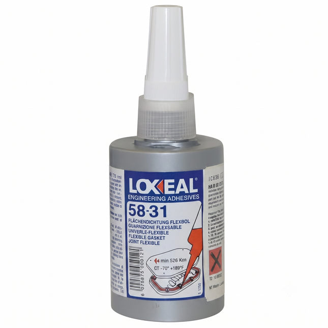 Packshot of Loxeal 58-31 Gasketing Elastic Anaerobic Adhesive 75ml