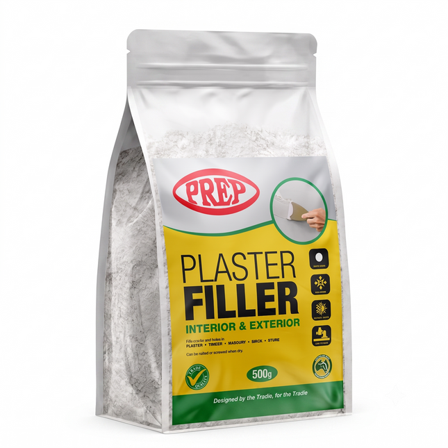 Prep Plaster Filler Interior Exterior White Finish Non-Shrink 500g