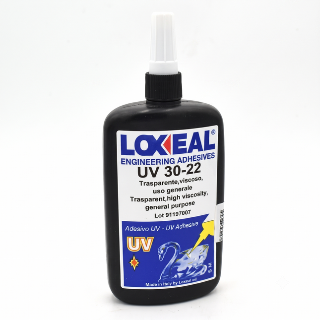 Packshot of Loxeal 30-22 UV-Curable High Viscosity Adhesive 50ml