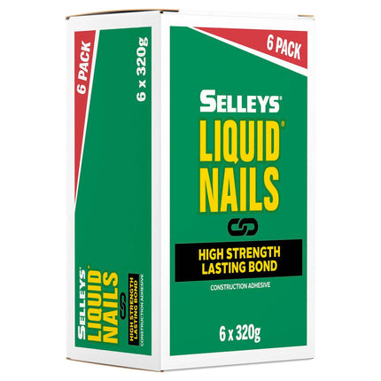 Selleys Liquid Nails Construction Adhesive 320g (6 Pack)