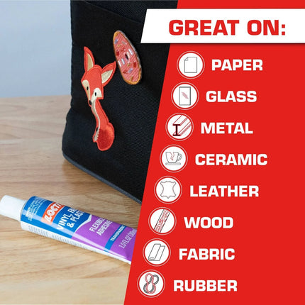 Loctite Vinyl, Fabric & Plastic Flexible Adhesive 30ml (Clear)