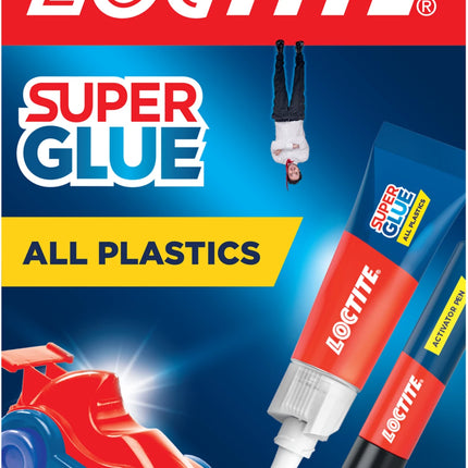 LOCTITE Super Glue All Plastics Clear – 2 g + 4 ml Kit