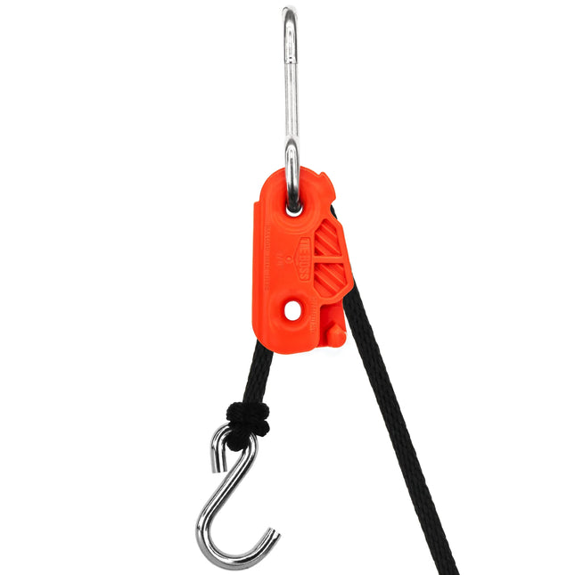 Tie Boss 3/8In Rope Tie Down System with 15ft Rope 136kg Load Capacity