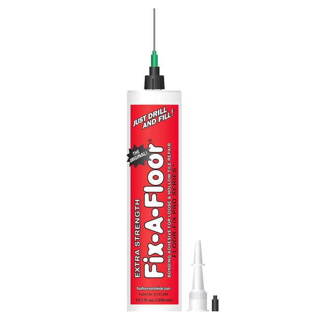 Fix-A-Floor Loose Tile Repair Adhesive Needle [Pro Pack] Includes a Micro Syringe Injector and Drill Bit