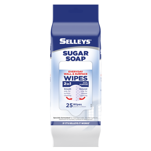 Selleys Sugar Soap Wall & Surface Cleaning x 25 Wipes