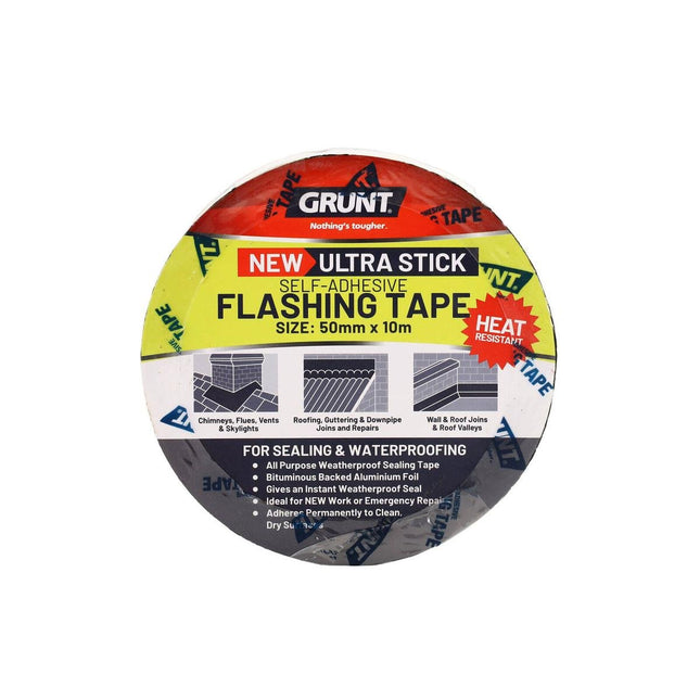 Packshot of Grunt Flashing Tape for Roofs and Gutters 50mm x 10m