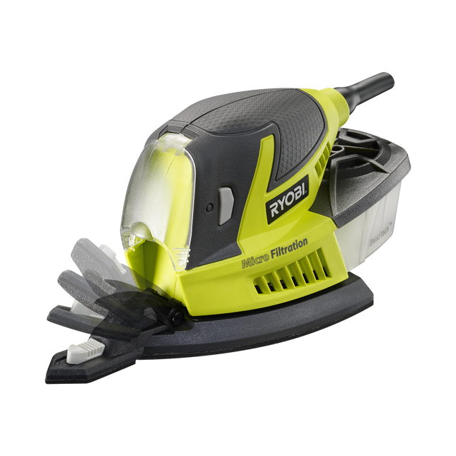 Packshot of Ryobi Palm Sander 100W RPS100-S for Fine Sanding