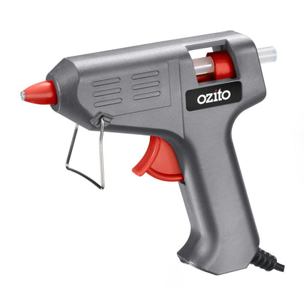 Packshot of Ozito 10W Trigger Feed Hot Glue Gun for Craft & Repairs