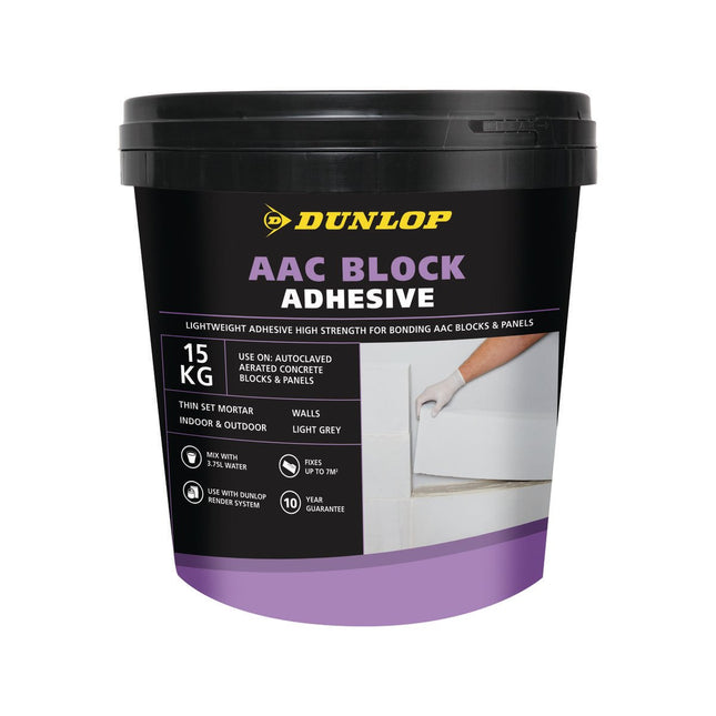 Packshot of Dunlop AAC Block Construction Adhesive 15 kg