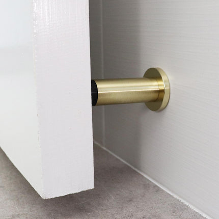 Adoored 60mm Brushed Brass Monument Door Stop (2)