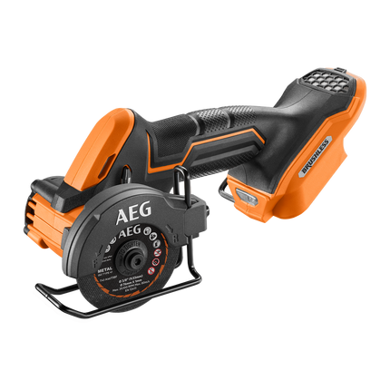 AEG 18V 3 inch Brushless Sub Compact Cut Off Tool in orange, skin only