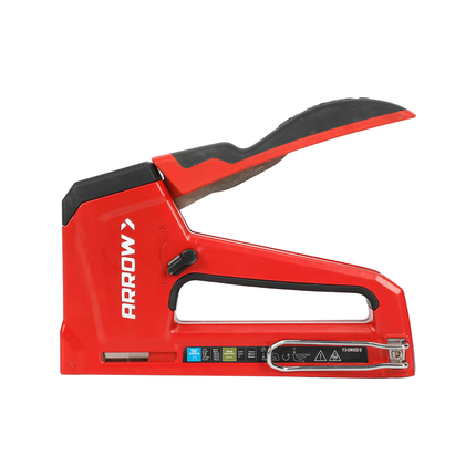 Arrow Professional Manual Staple Gun ART50RED2 in red with black grip