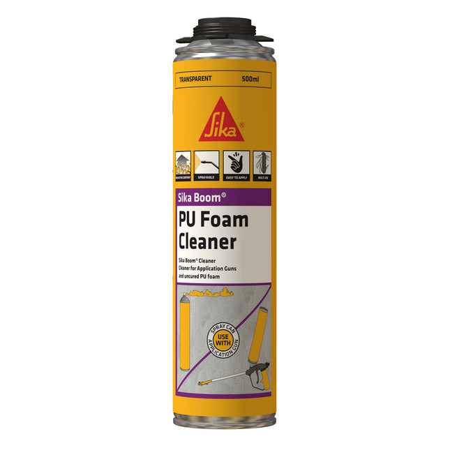 Sika Boom PU Foam Cleaner for application guns and uncured foam, 500 ml can