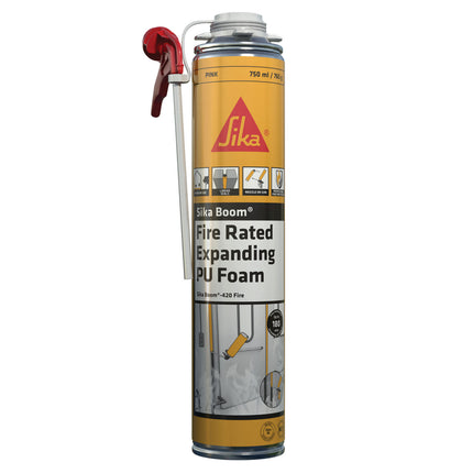 Sika Boom-420 fire-rated expanding polyurethane foam, 750 ml can