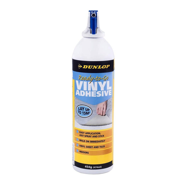 Packshot of Dunlop Ready-To-Go Vinyl Flooring Spray Adhesive 454g