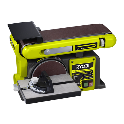 Packshot of Ryobi Belt & Disc Sander 370W for Wood Finishing