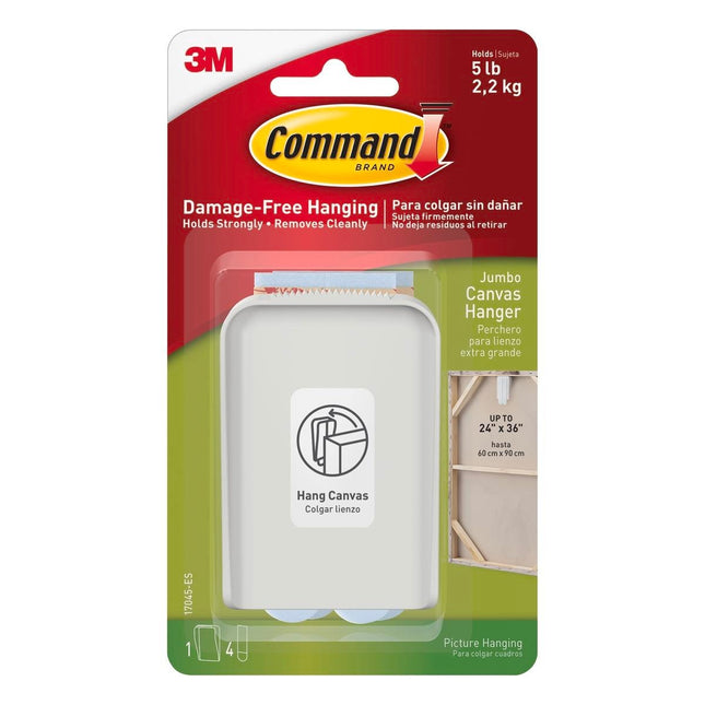 Packshot of Command Jumbo Canvas Hanger Heavy Frame Holder