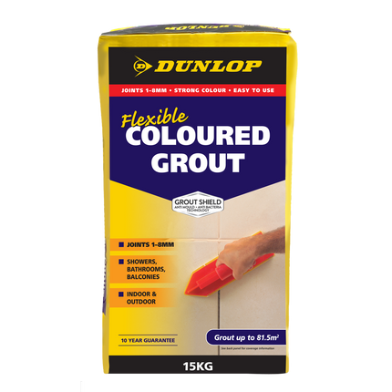Dunlop Flexible Coloured Grout 15kg