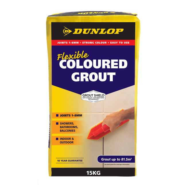 Dunlop Flexible Coloured Grout 15kg