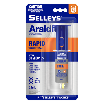 Packshot of Selleys Araldite Rapid Epoxy Adhesive 14mL