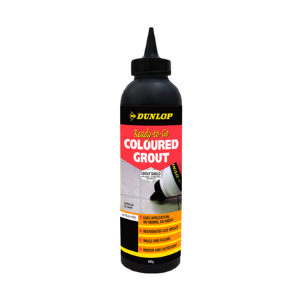 Dunlop Ready-to-Go Coloured Grout, Anti-Mould No-Mix - 800g