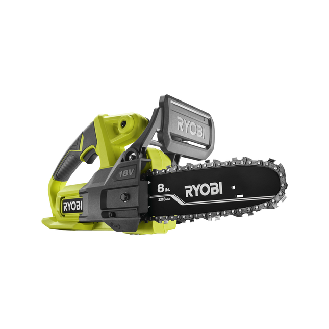 Packshot of Ryobi 18V ONE+ Cordless Pruning Chainsaw 20cm for Branch Cutting