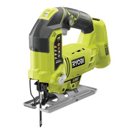 Packshot of Ryobi 18V ONE+ Cordless Jigsaw with Orbital Action - Tool Only