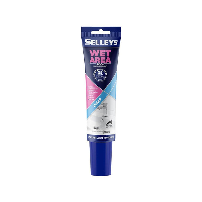 Selleys Wet Area Bathroom & Kitchen Sealant 90ml [Clear]